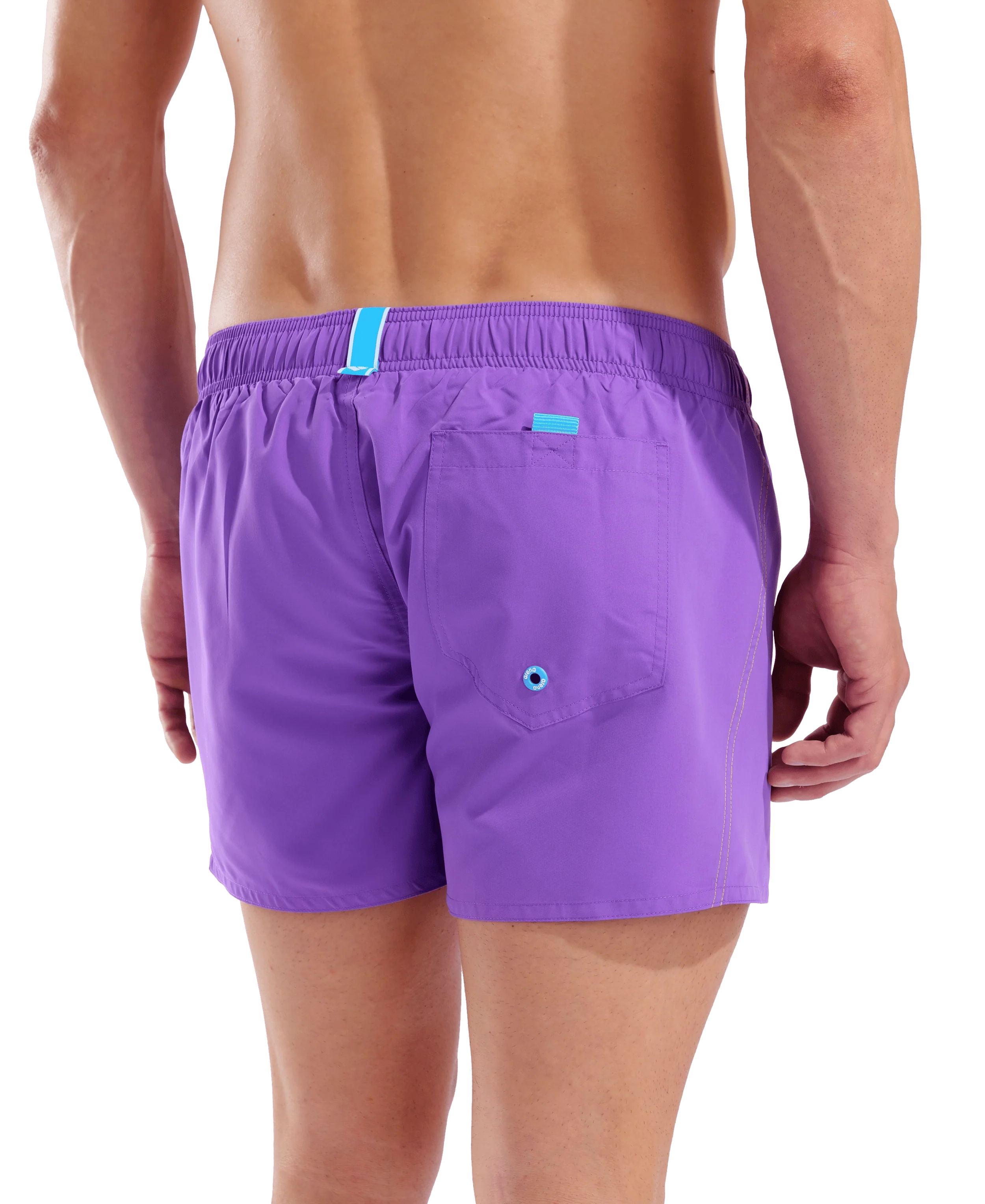 X-Shorts de playa arena para hombre Fundamentals R - Violeta/Amarillo - Image 3