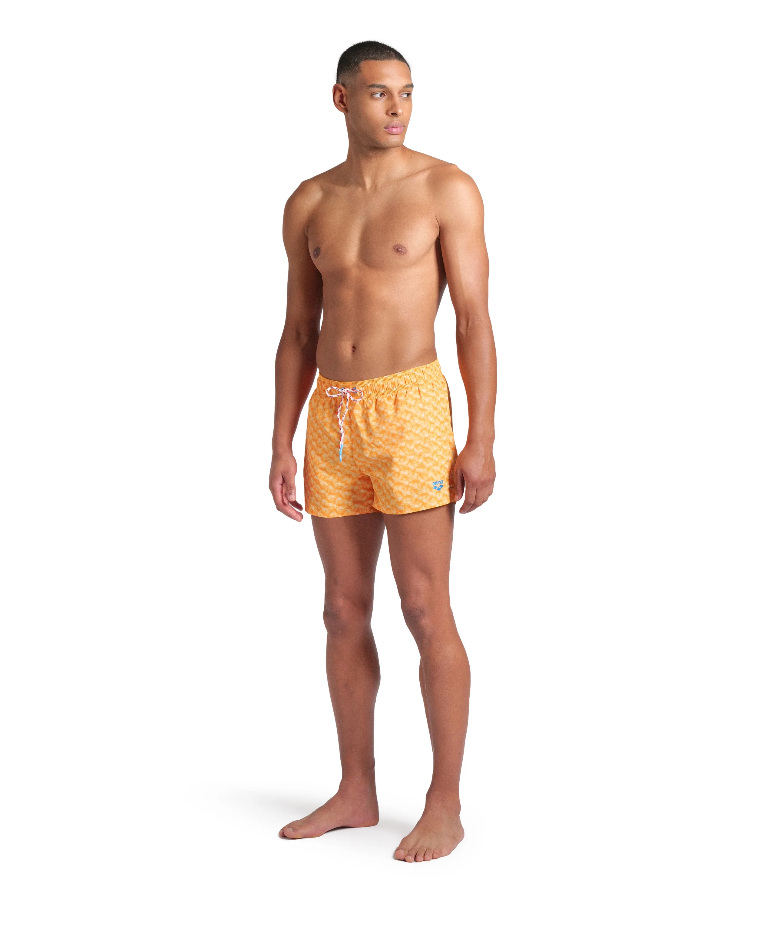 X-Shorts de playa arena para hombre Water Print Allover Loro Multi - Image 3